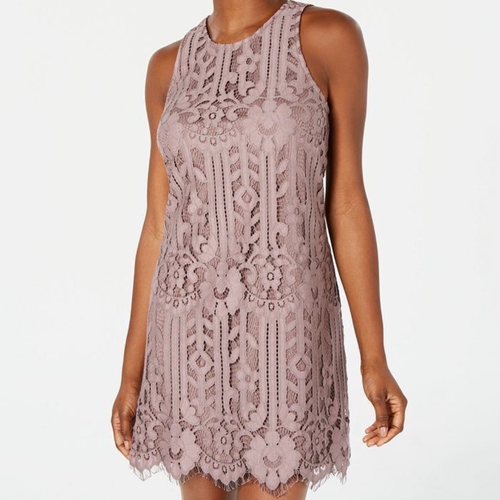 Speechless Mauve Purple Lace Dress size small